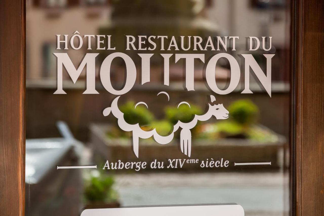 Logis Hotel-Restaurant Du Mouton Ribeauvillé Zewnętrze zdjęcie