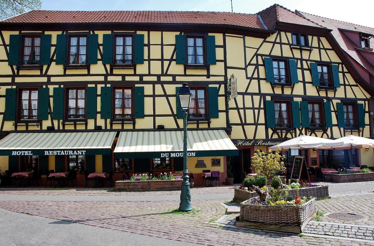 Logis Hotel-Restaurant Du Mouton Ribeauvillé Zewnętrze zdjęcie