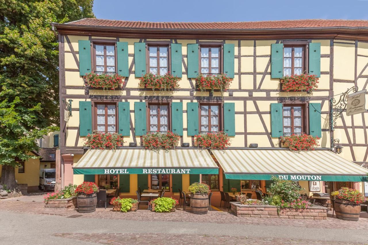 Logis Hotel-Restaurant Du Mouton Ribeauvillé Zewnętrze zdjęcie